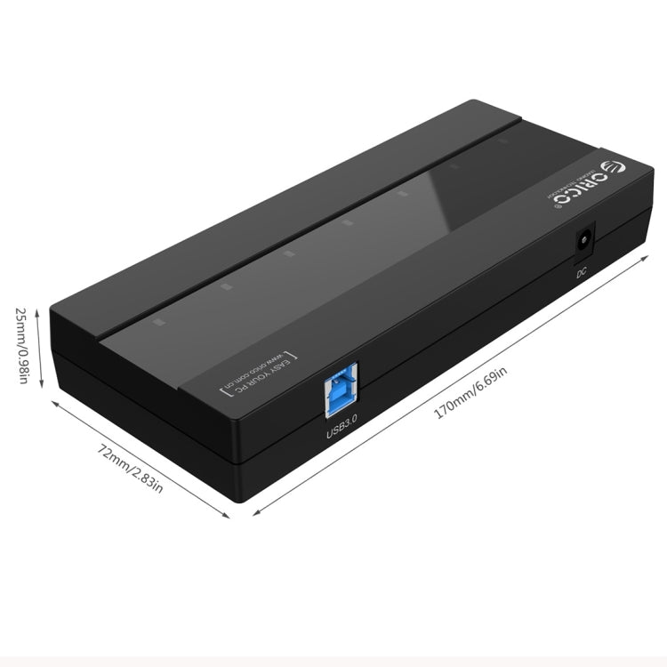 ORICO 7-Port USB 3.0 Hub for PCs and Smartphones - High-Speed
