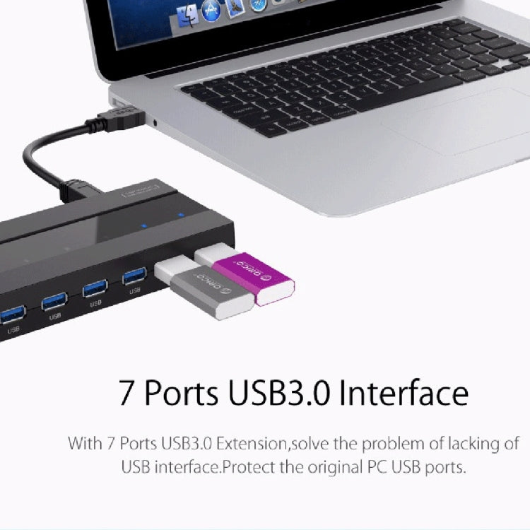 ORICO 7-Port USB 3.0 Hub for PCs and Smartphones - High-Speed