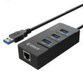HUB USB 3.0 ORICO HR01-U3 avec RJ45 pour PC et gaming