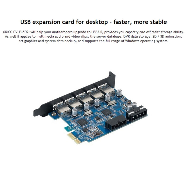 Carte PCI Express USB 3.0 5 ports pour PC - Ultra rapide 5
