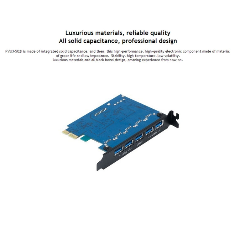 Carte PCI Express USB 3.0 5 ports pour PC - Ultra rapide 5