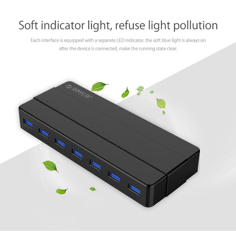 Hub USB 3.0 ORICO H7928-U3 pour PC - 7 ports pratiques