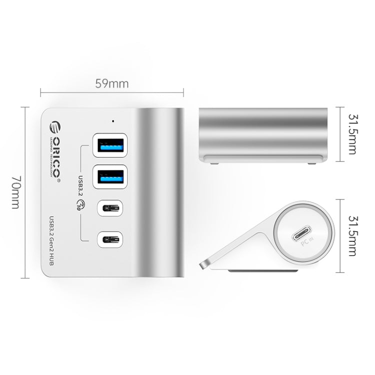 Hub USB Type-C et 4 ports USB 3.2 pour PC Gaming