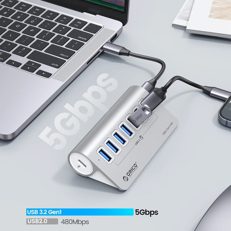 HUB USB 3.2 7 ports en aluminium pour PC et gaming - ORICO