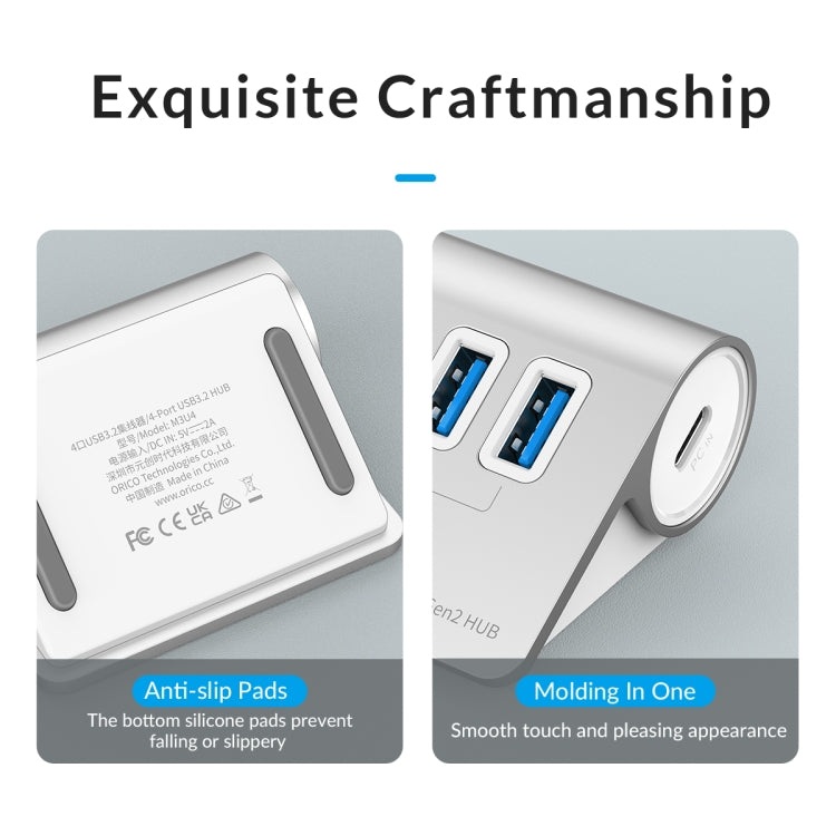 HUB USB 3.2 7 ports en aluminium pour PC et gaming - ORICO