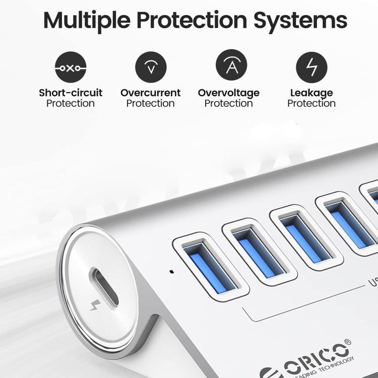 Hub USB 3.2 7 ports ORICO M3U7-G2 pour PC Gaming