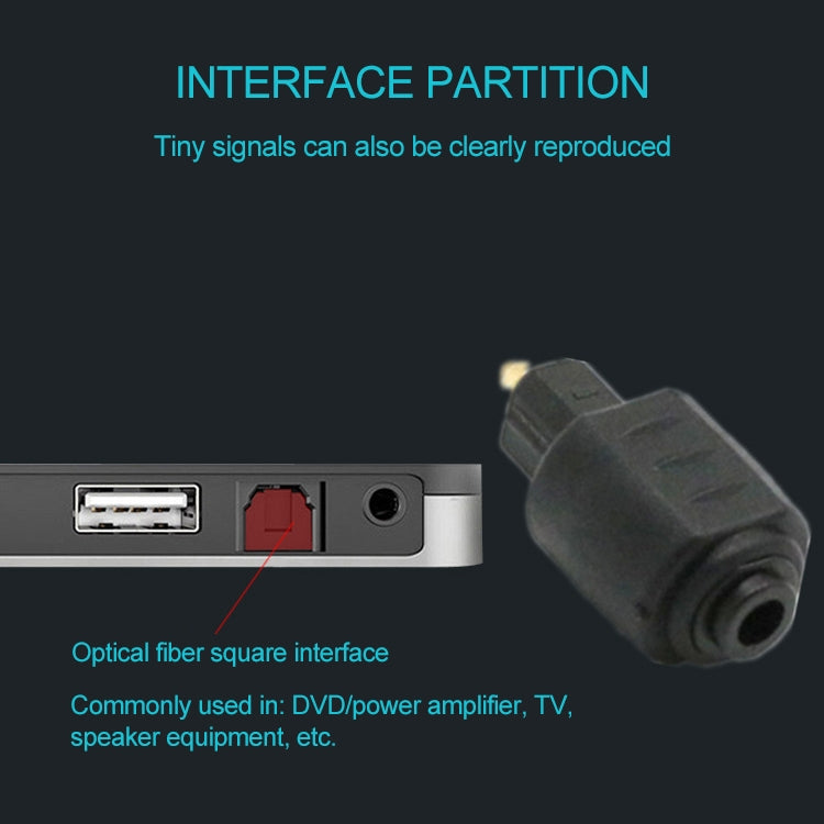 Fiber Optic Audio Adapter: Round to Square Gaming