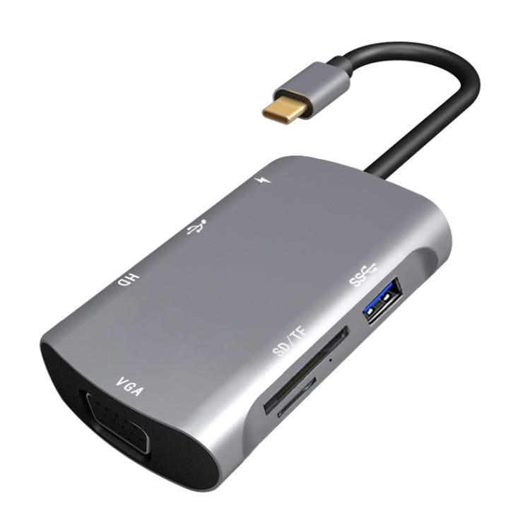 Station d'accueil USB-C 7 en 1 pour PC et gaming
