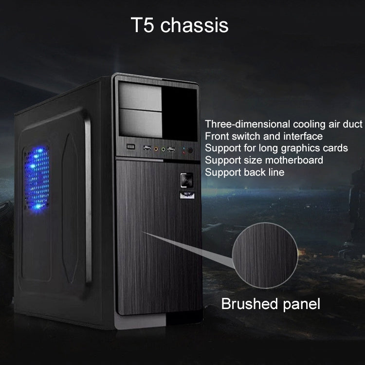 Boîtier PC T5 micro-ATX/ATX USB 2.0 pour gamers