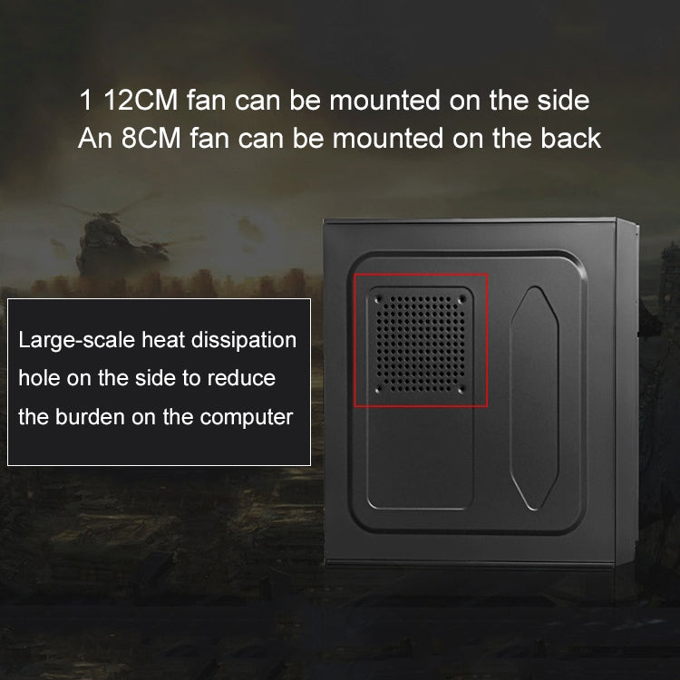 Boîtier PC T5 micro-ATX/ATX USB 2.0 pour gamers