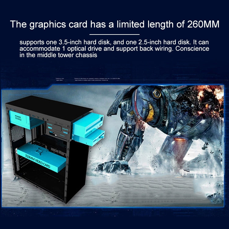Boîtier PC Xintianyi M-ATX/ATX - Accessoire Gaming Noir et
