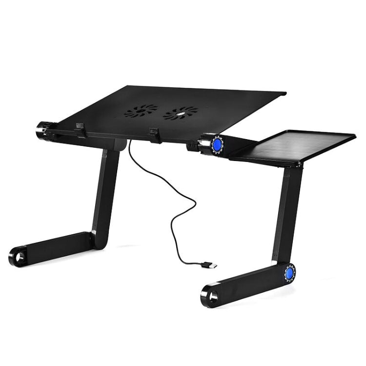 Support de bureau réglable pour PC avec ventilateurs et