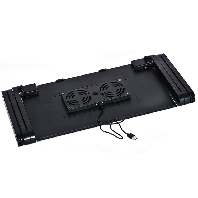 Support de bureau réglable pour PC avec ventilateurs et