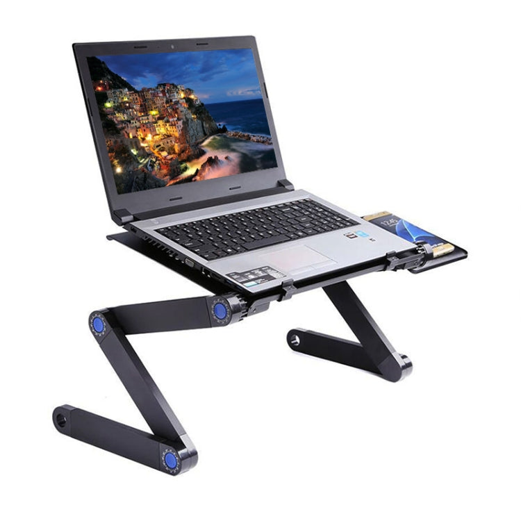 Support de bureau réglable pour PC avec ventilateurs et