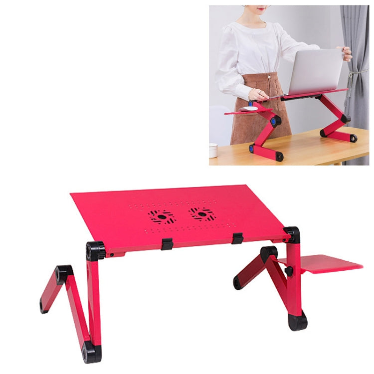 Support de bureau gaming pliable avec ventilateurs et tapis