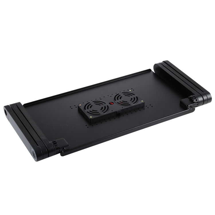 Support de bureau pliable pour PC avec ventilateurs et tapis