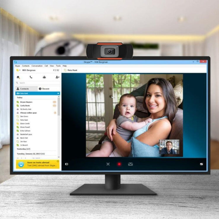 Webcam HD 480P 360° USB pour PC et Skype - A870