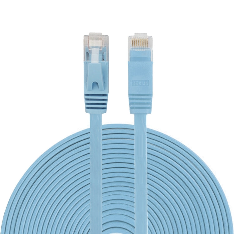 Câble réseau Ethernet plat ultra-fin CAT6 de 15 m, câble de raccordement RJ45, Length: 15m