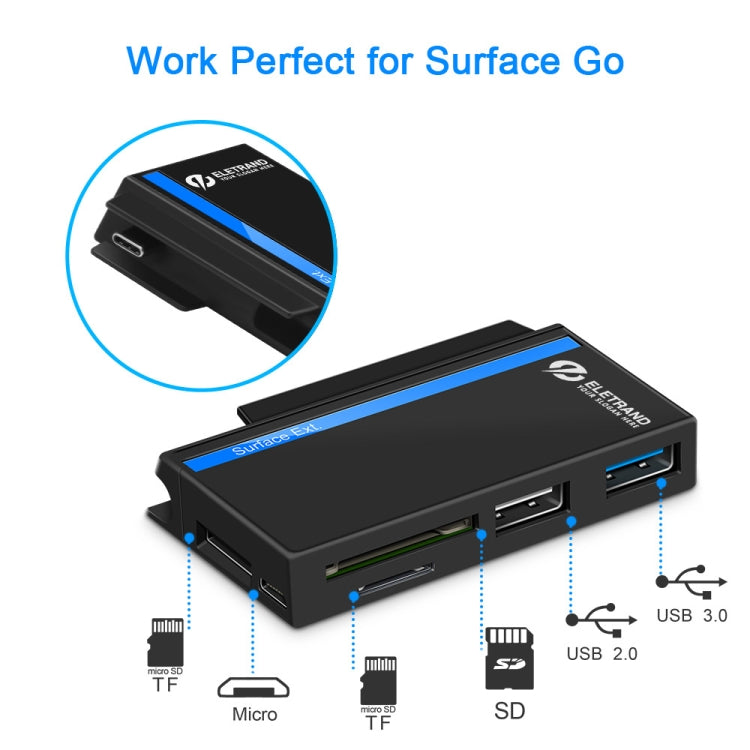 Hub USB 3.0 pour Microsoft Surface Go - Accessoire Gaming
