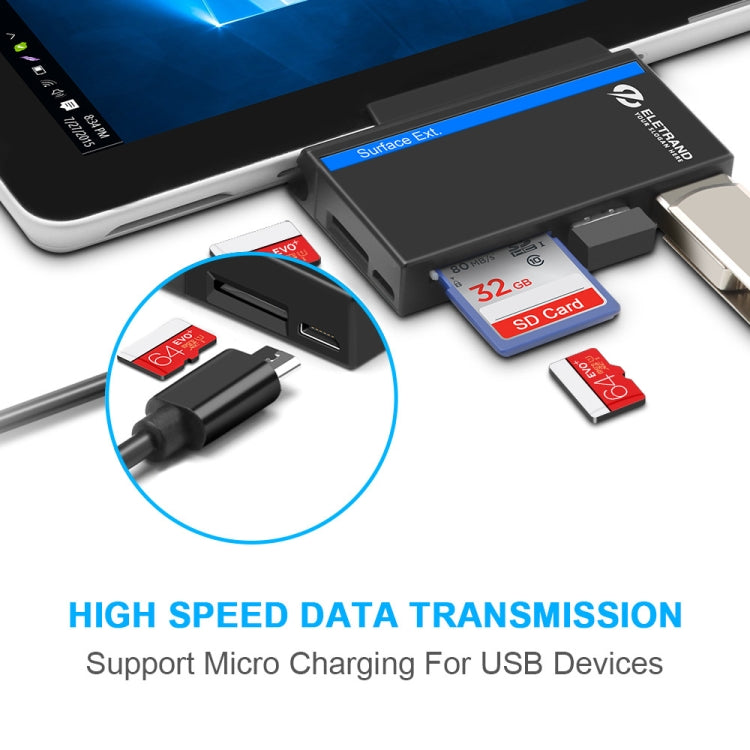 Hub USB 3.0 pour Microsoft Surface Go - Accessoire Gaming