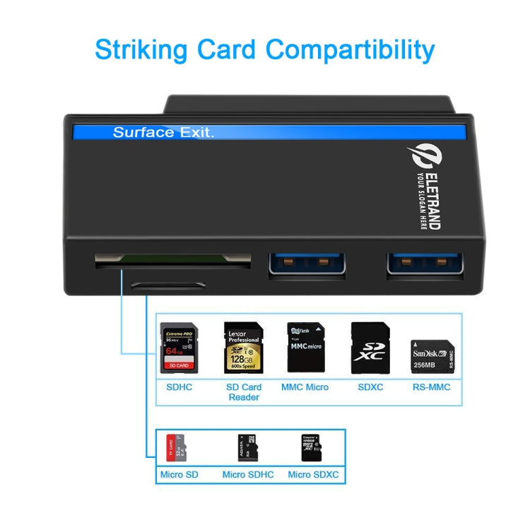 USB 3.0 Hub for Microsoft Surface Go - Gaming Accessory