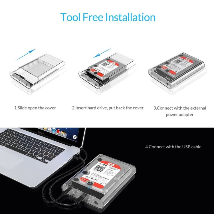 Boîtier externe HDD 3,5" USB 3.1 Type-C pour PC gaming