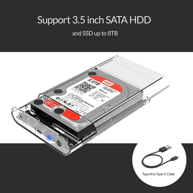 Boîtier externe HDD 3,5" USB 3.1 Type-C pour PC gaming