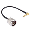 Câble N mâle RG174 coudé 90° pour PC gaming - 15 cm