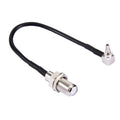 90° Angled CRC9 to Female F Cable - Gaming PC Accessory