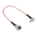 Câble TS9 vers F mâle RG316 15 cm pour accessoires gaming
