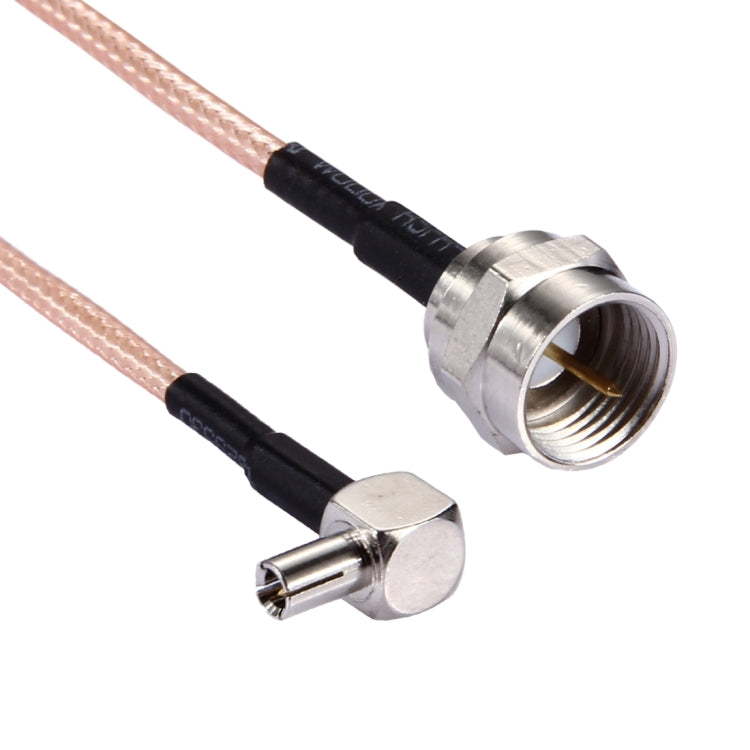 Câble TS9 vers F mâle RG316 15 cm pour accessoires gaming