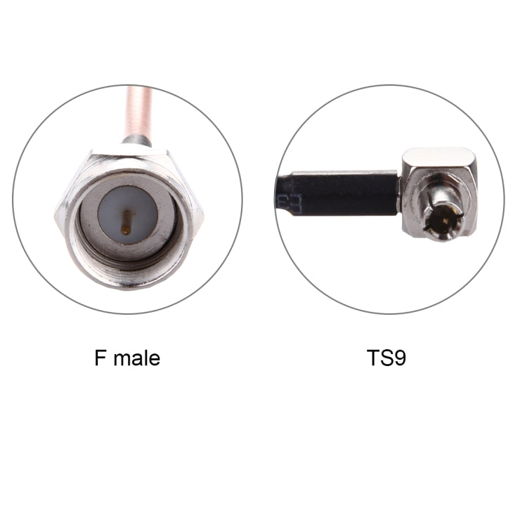 TS9 to F-Male RG316 Cable 15cm for Gaming Accessories