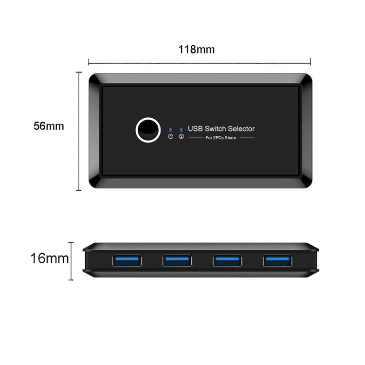 Sélecteur USB 3.0 2 Ports pour PC - Accessoire Gaming