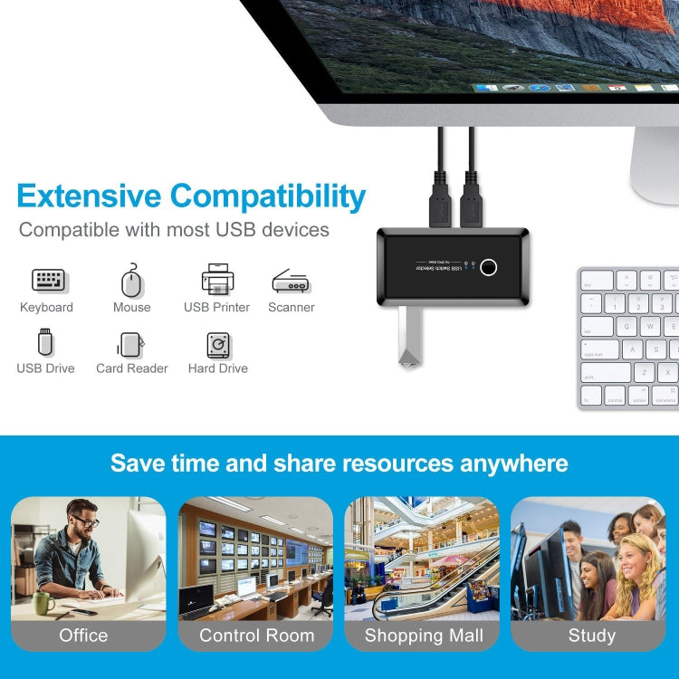 Sélecteur USB 3.0 2 Ports pour PC - Accessoire Gaming