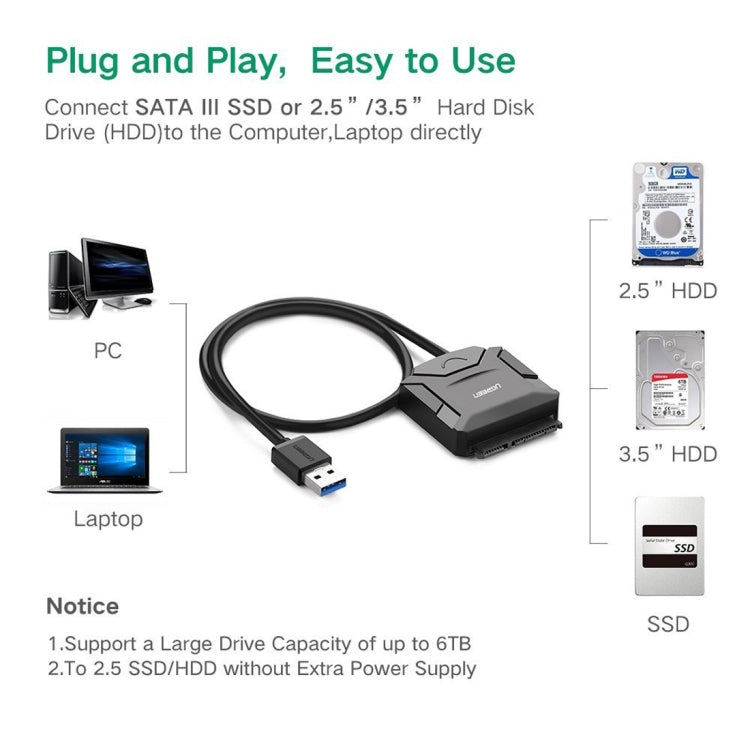 USB 3.0 to SATA Adapter for HDD and SSD