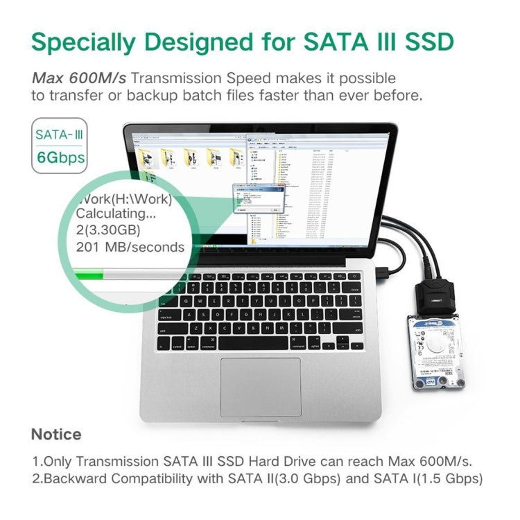 USB 3.0 to SATA Adapter for HDD and SSD