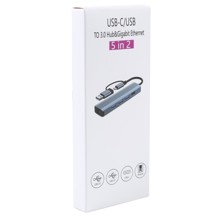 5-in-2 USB-C Hub Adapter for Gaming PC - BYL-2208