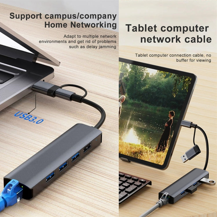 5-in-2 USB-C Hub Adapter for Gaming PC - BYL-2208