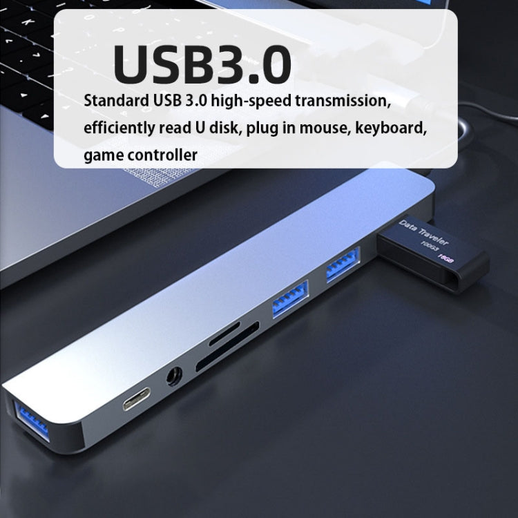 HUB USB 8 en 1 pour PC - Adaptateur multifonctionnel Type-C