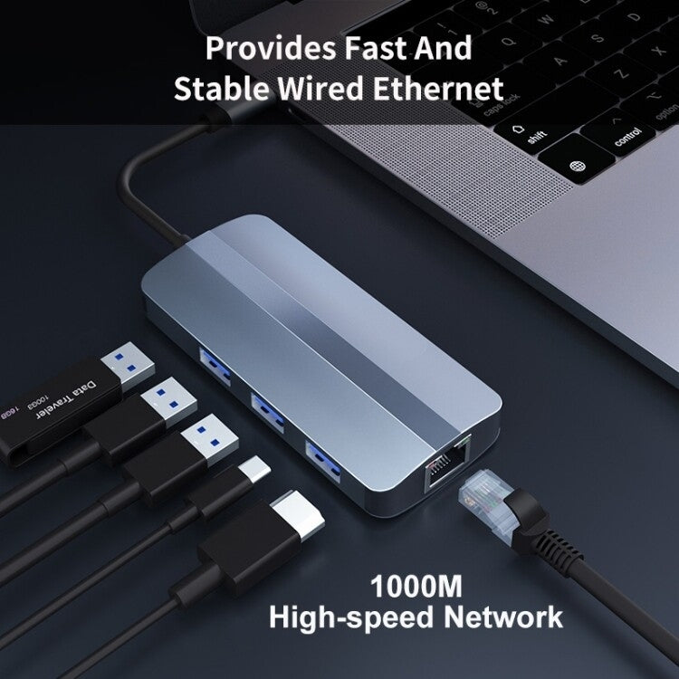 Adaptateur USB-C 6 en 1 pour PC Gamer - BYL-2209