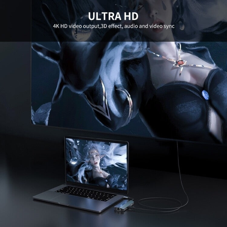 Adaptateur USB-C 6 en 1 pour PC Gamer - BYL-2209