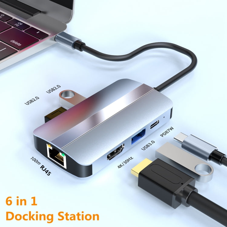 6-in-1 USB-C Hub Adapter for Gaming PC - BYL-2203