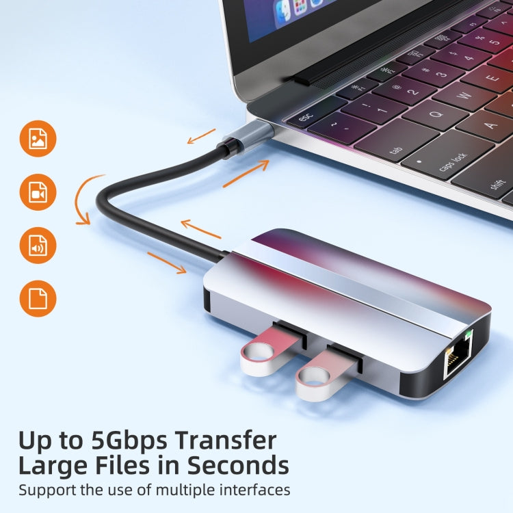 6-in-1 USB-C Hub Adapter for Gaming PC - BYL-2203