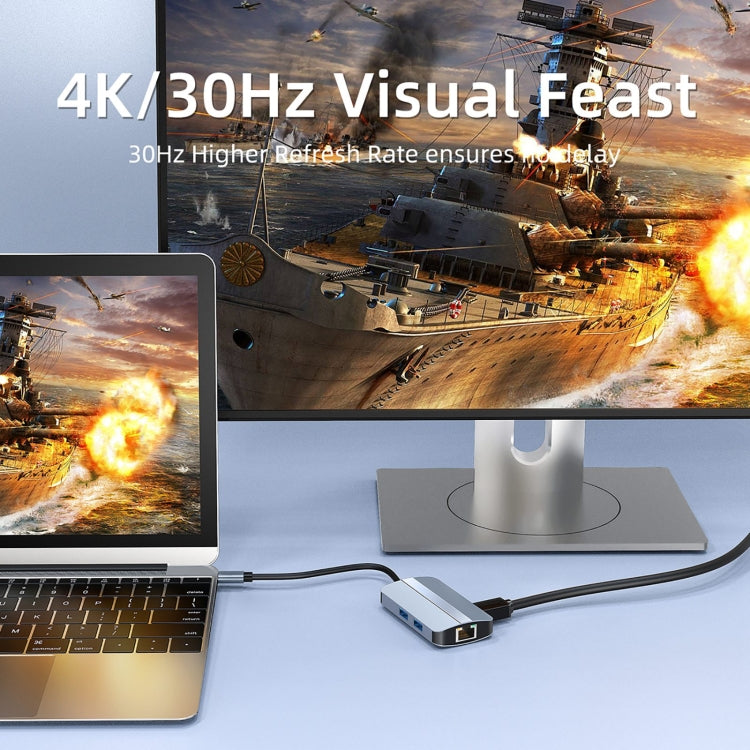 6-in-1 USB-C Hub Adapter for Gaming PC - BYL-2203