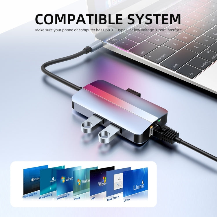 6-in-1 USB-C Hub Adapter for Gaming PC - BYL-2203