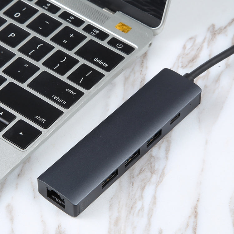 Adaptateur HUB USB-C 5 en 1 pour PC Gaming et Réseau 1000M