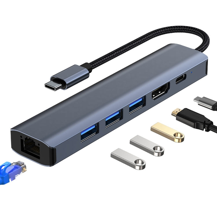 6-in-1 USB-C HUB Adapter for Gaming PC - BYL-2210