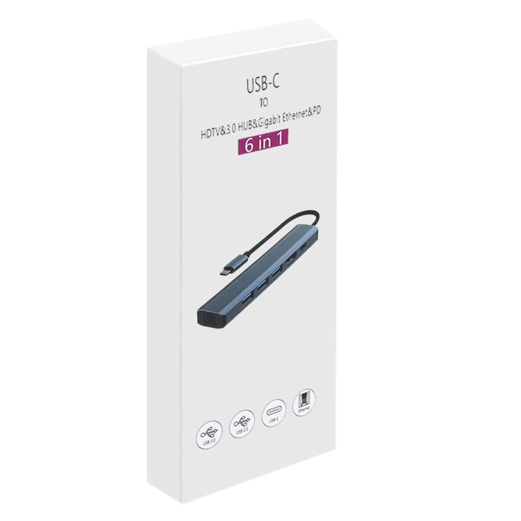6-in-1 USB-C HUB Adapter for Gaming PC - BYL-2210