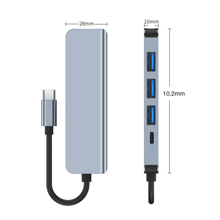 Adaptateur HUB USB-C 5 en 1 pour PC Gaming et Accessoires