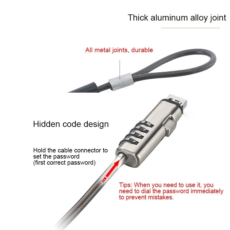 Verrou de sécurité universel pour PC portable - Protection